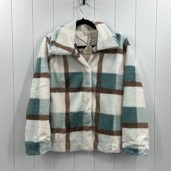Hem & Thread Jackets & Coats Hem Thread Fleece Jacket Plaid